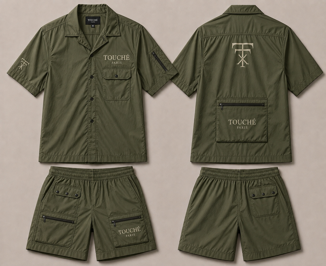 Touché Paris Nylon Signature Technical Cargo Set